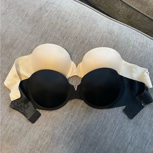 2 VS strapless bras size 32C